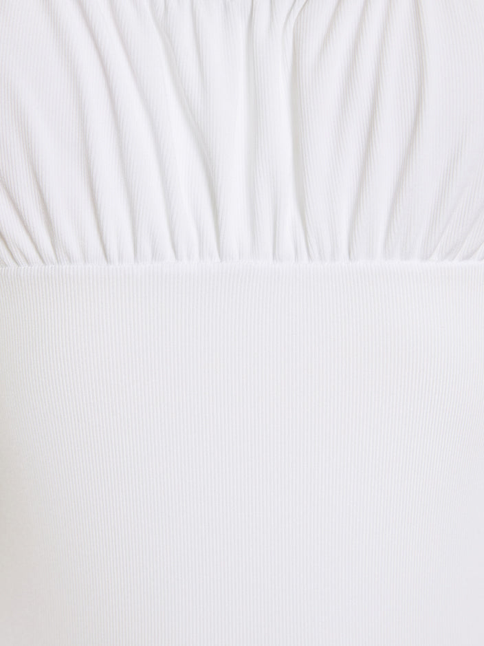 The Ruched One-Piece | STRETCH RIB