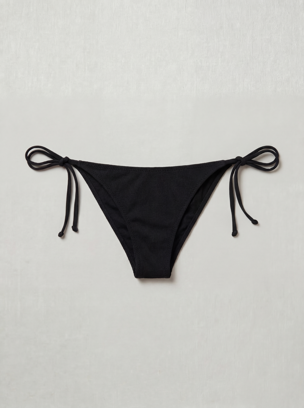 The Bare Side-Tie Bottom | STRETCH RIB