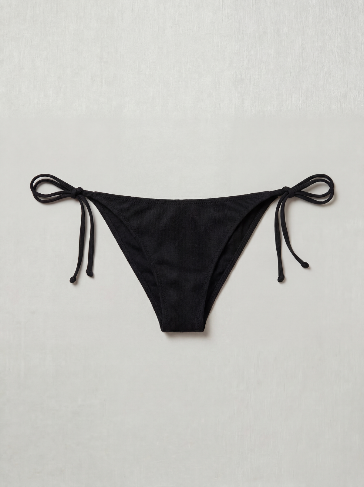 The Bare Side-Tie Bottom | STRETCH RIB