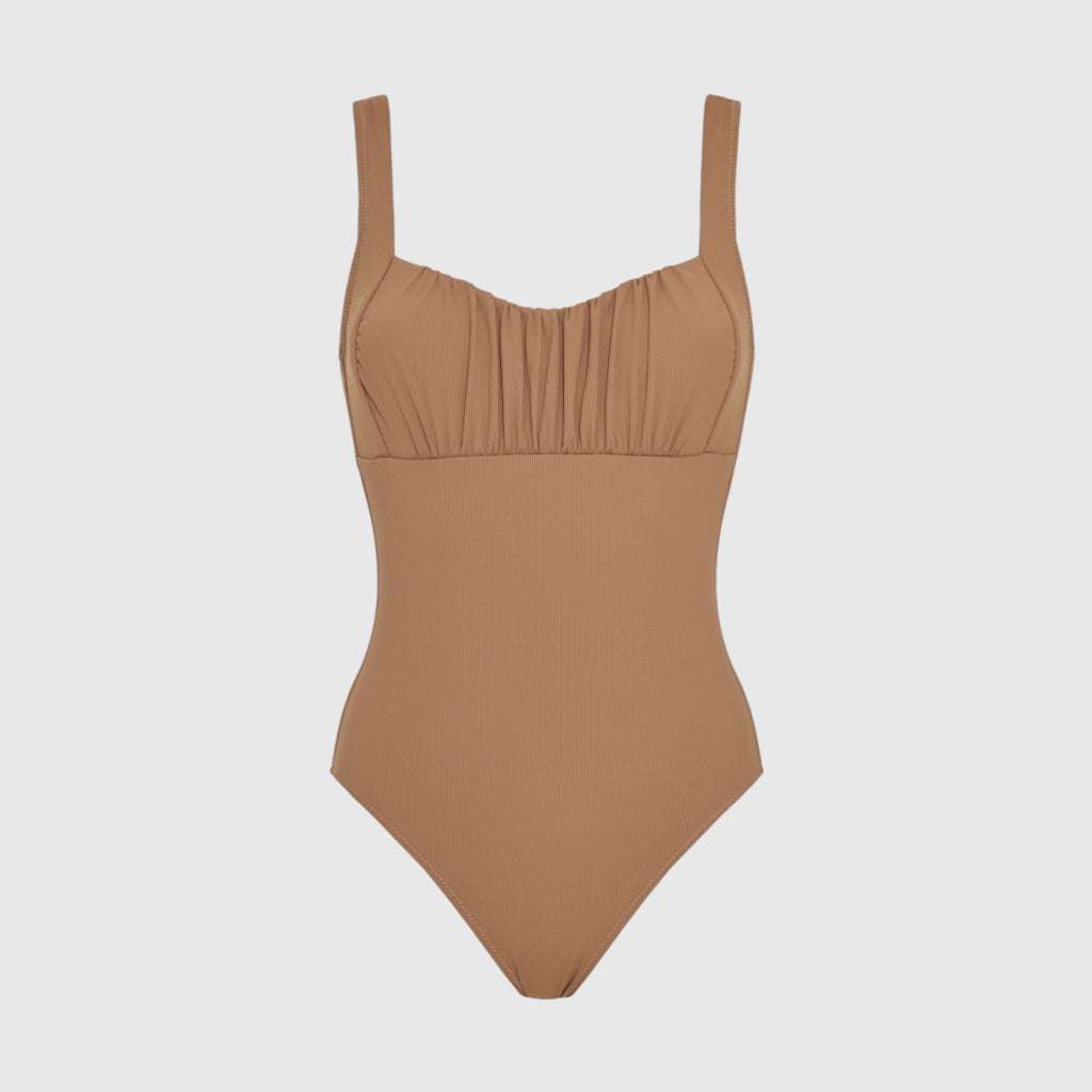 The Ruched One Piece | STRETCH RIB