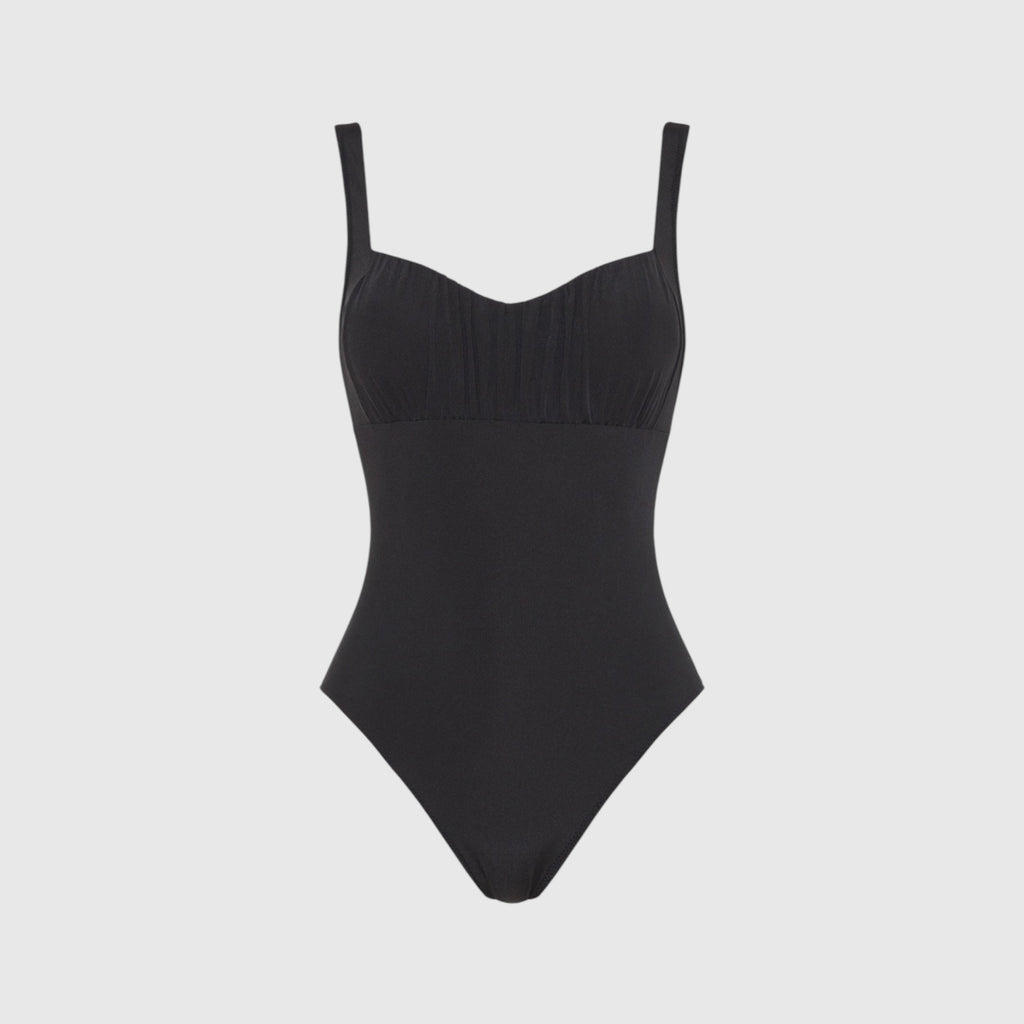 The Ruched One-Piece | STRETCH RIB